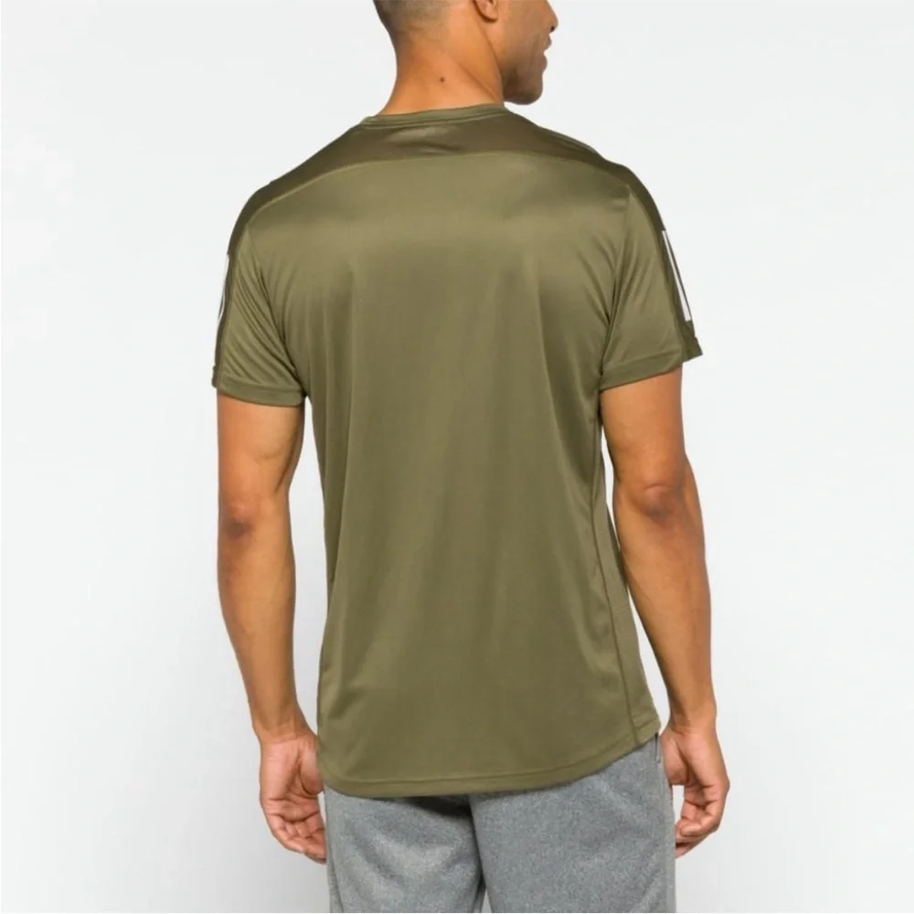 Adidas Own The Run Tee Shirt Olive Green Men's X Large